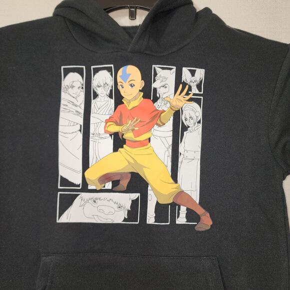 Avatar Last Airbender Kids black Hoodie small - Picture 3 of 7